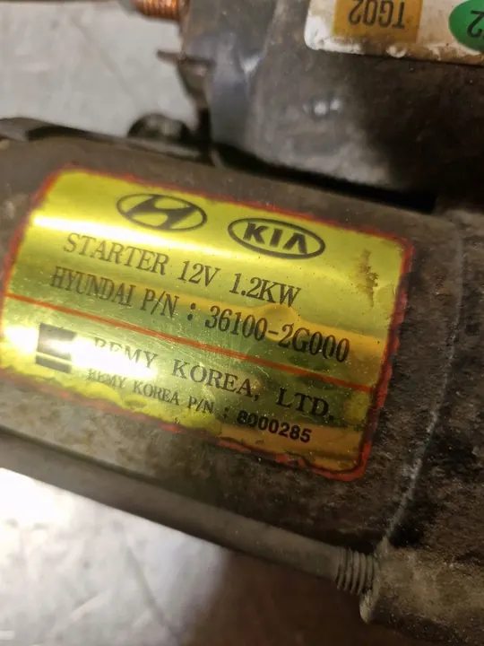Motor de arranque 36100-2G000 2.0 16V GDI KIA Sportage III image 3