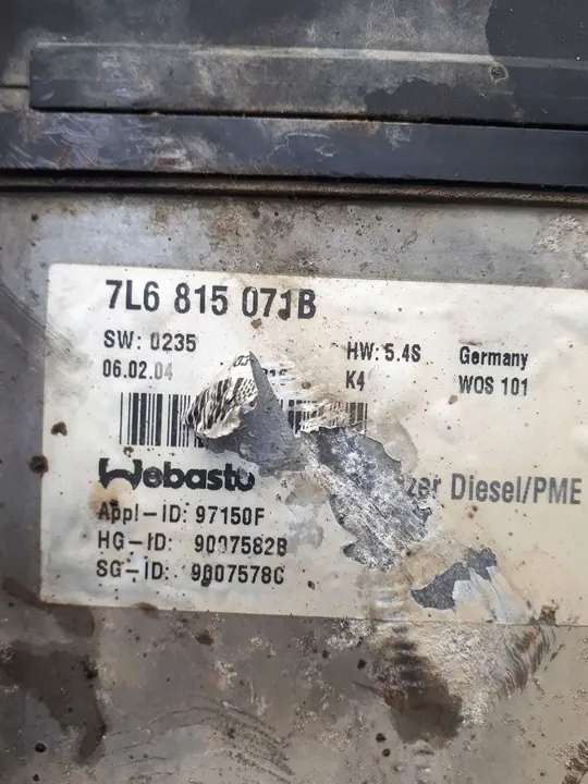 Aquecedor Webasto VW Touareg 2.5 TDI image 7