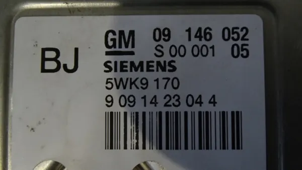 Opel Motorcomputer OEM 09146052 5WK9170 image 3