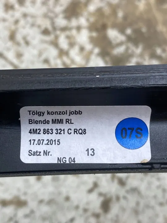 Audi Q7 växelspaksram OEM 4M2863321 image 6