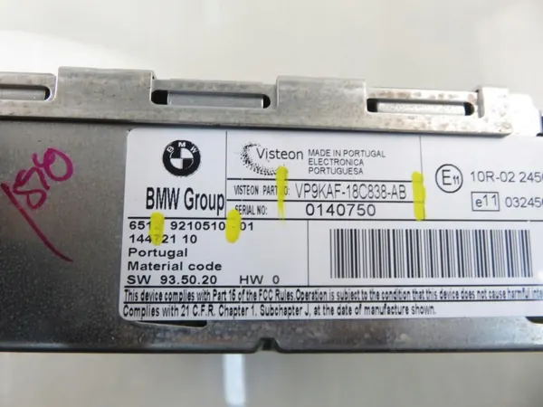 Radio CD Visteon usado OEM VP9KAF18C838AB image 3