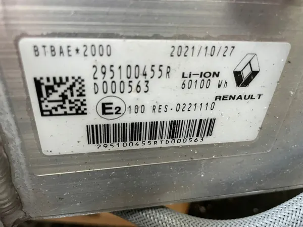 Batterie Renault OE 295100455R 45Ah État Utilisé image 3