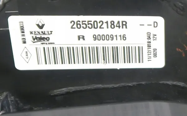 DACIA LODGY 2012 - Bakljus + Insats Höger OE image 3