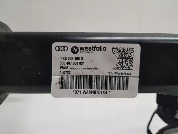 Audi A6 C8 peräkärrykaapeli OEM 4K0092160G image 5