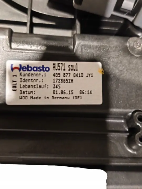 Teto Solar Audi OE OEM 4G5877255A para A6 C7 Sedã image 8