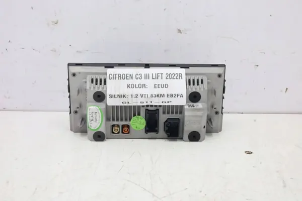 Radio-Display OEM 9850558480MWGK für Citroen C3 III image 3