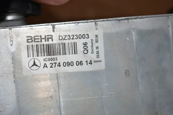 Intercooler Radiator Mercedes W205 W213 W253 OEM image 2