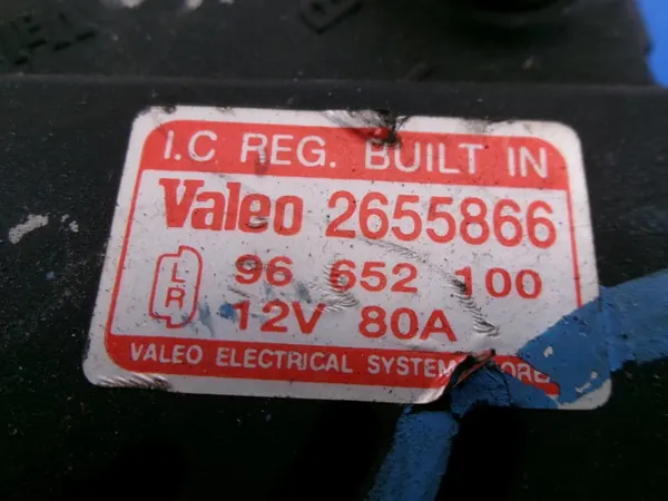 Chevrolet Aveo T200 Alternator 80A VALEO 96652100 image 5