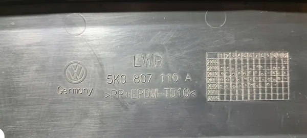 VW Golf VI Framskärmsspoiler 5K0807110A image 8