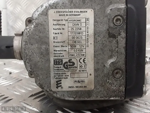 Webasto-värmare Ford Focus 2006 OEM 3m5h18k464bk image 7