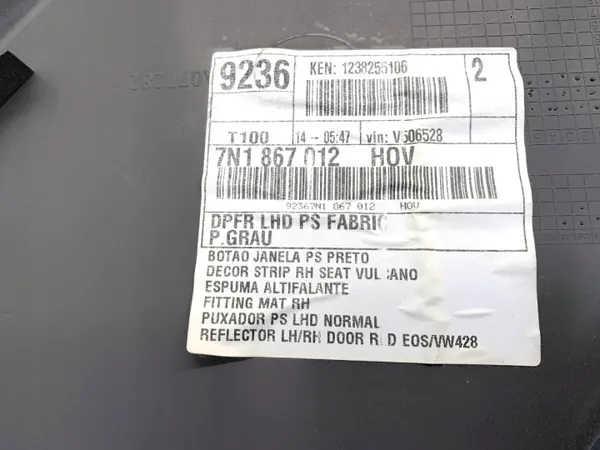 OEM LORK-2068-521 Voorrechter Deurbekleding Seat Alhambra image 5