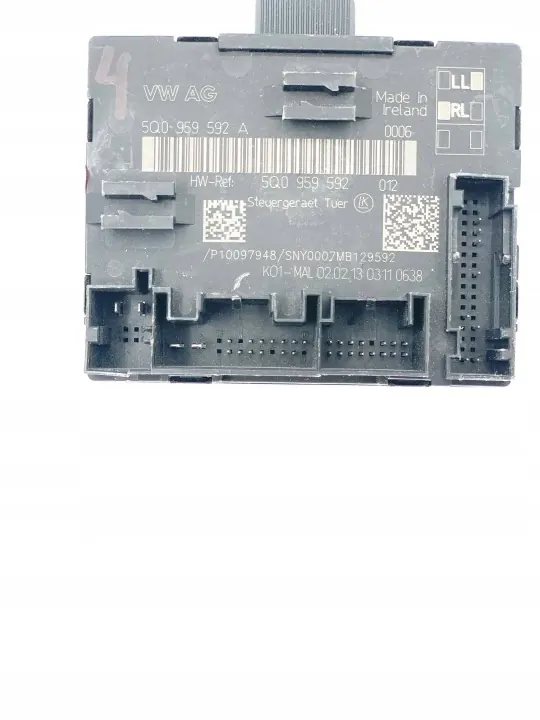 Module de contrôle de porte Audi OE 5Q0959592A image 5