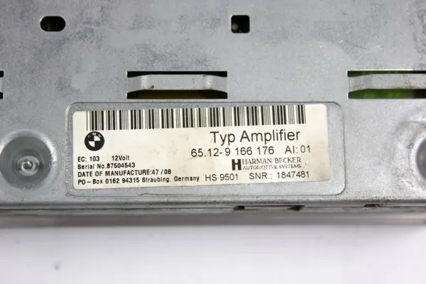 HiFi-vahvistin OEM 9166176 BMW E60/E61/E63/E64 image 5