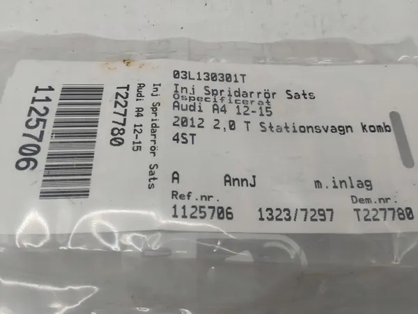 Audi A4 Allroad Polttoaineen Ruiskutusputki 03L130301T image 3