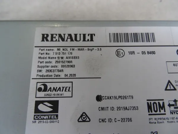 OEM 259152790R Radio Navi pour Renault Megane IV image 3