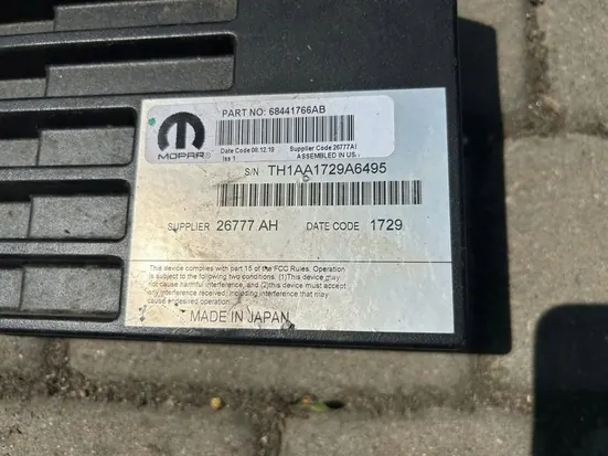 OEM 68441766AB Ljudförstärkare för Jeep Wrangler JL image 3