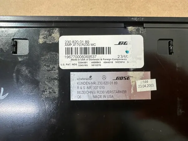 BOSE versterkermodule OEM A2308200189 voor Mercedes SL R230 image 5
