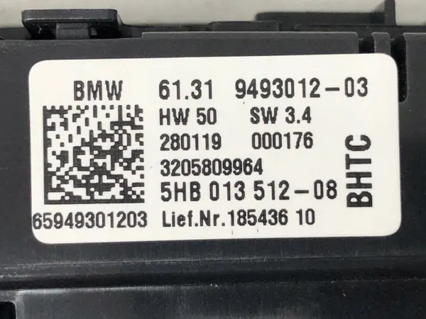 Panneau de contrôle climatisation arrière OEM 61319493012 BMW 3 G20 image 6