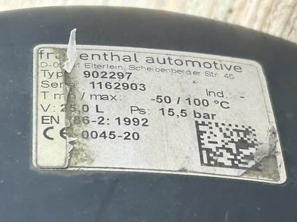 Luchttank OEM A0054324301 voor Mercedes Actros MP4 25L image 3