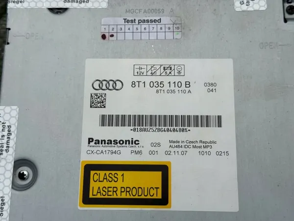 Cambiador CD Audi A5 8T A4 B8 OEM 8T1035110B image 4