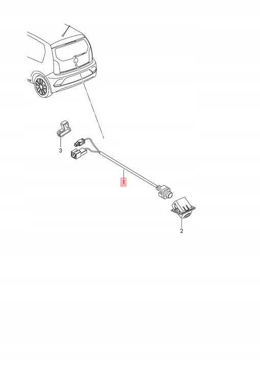 VW UP! Takakamera 1S0980121 image 2