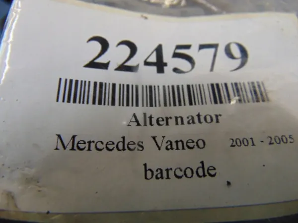 MERCEDES VANEO 1.7D Vaihtovirtageneraattori A6681540302 image 6