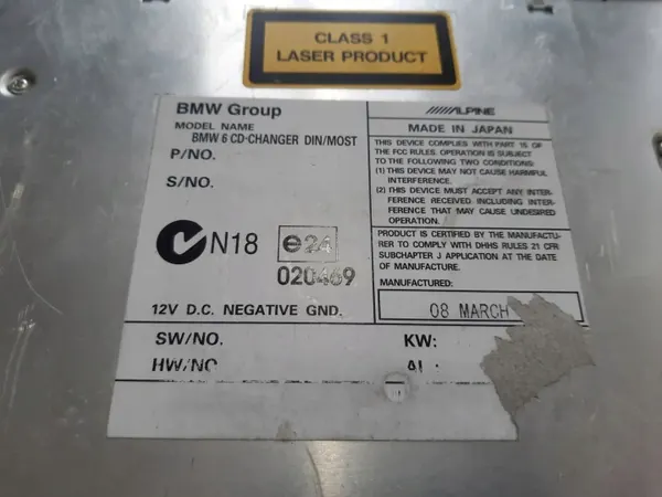 Changer CD BMW OEM 9131850 pour 5 Series Touring image 9