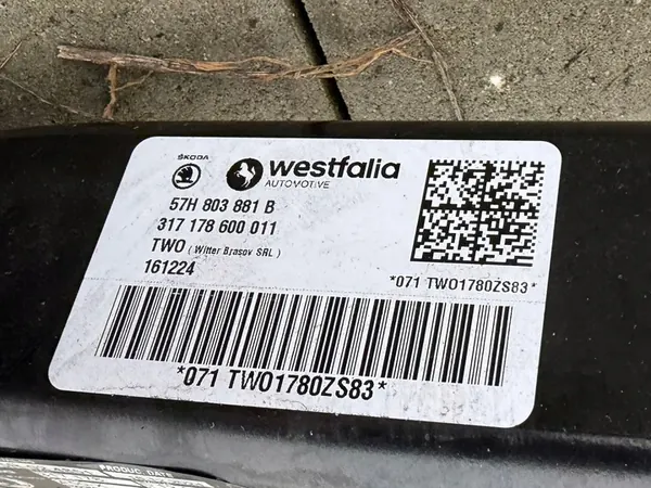 SKODA KODIAQ II 57H 2024- Attelage Électrique OEM image 4