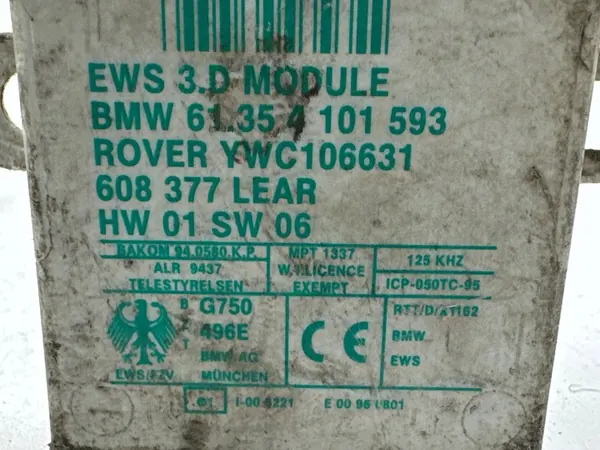 Módulo de imobilizador Land Rover Freelander 2001 61354101593 image 4