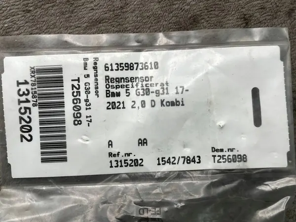 Sadetunnistin BMW OEM# 61359873610 image 4