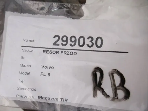 Ressort à lames avant droit OEM LORK-716-542081 Volvo FL6 image 9