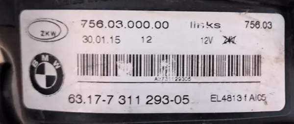 FARO DE NEBLINA ESQUERDO BMW 5 F10 F11 LCI 7311293 LED image 5