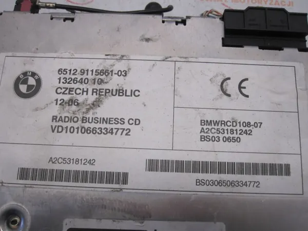 Radio CD MINI COOPER S R53 07r OEM 9115661 image 7