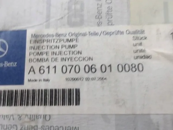 Mercedes-Benz OE A6110700601 hogedrukpomp image 2