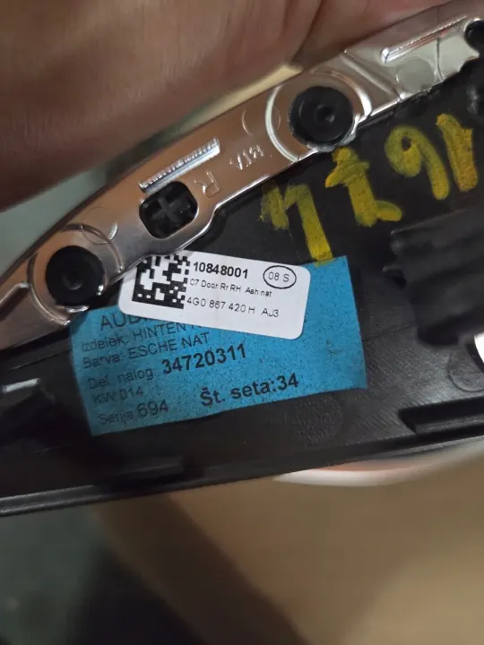 OEM Listwy ozdobne Dörr Dekorlist Trä Brun Audi A6 4G0 image 7