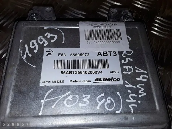 2014 Opel Corsa D ECU 1.4 Bensiini 55595972 image 3