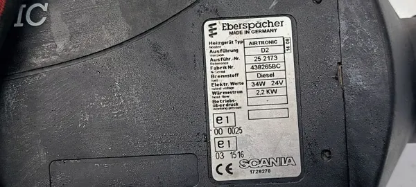 Calefactor Webasto Airtronic D2 Scania OEM 1463893 image 5