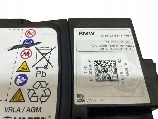 AGM-akku OEM 9878488 12V 50Ah BMW/MINI:lle image 4