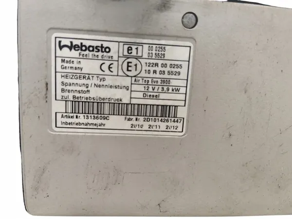 WEBASTO AIR TOP EVO 3900 3.9kW 12V DIESEL image 4