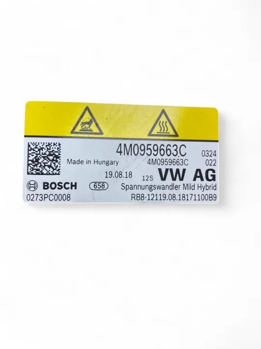 Audi Q8 2019 Spänningsomvandlare OEM 4M0959663C image 7