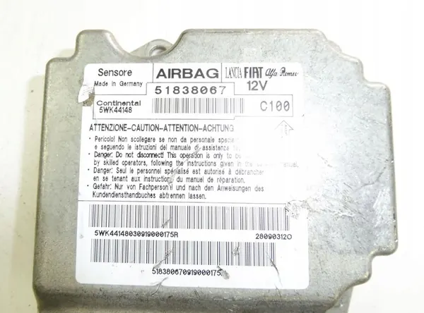 Ilmatyynyanturin moduuli Fiat Grande Punto 51838067 image 6