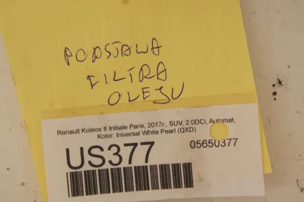 US377 Oljefilter Monteringsbas Renault Koleos II image 6