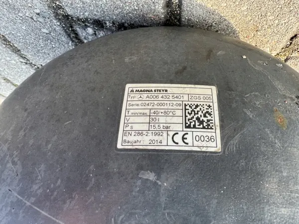 30L Luchttank OEM ZBIORNIK BUTLA POWIETRZA Mercedes Actros MP4 image 5