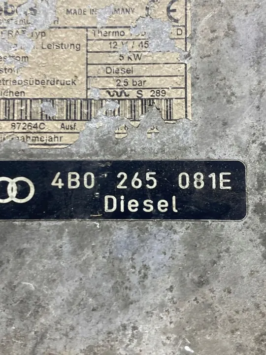 Audi A6 C6 Pysäköintilämmitys OEM 4B0265081E image 5