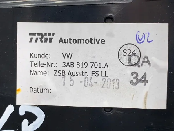 Grelha de ventilação dianteira esquerda VW Passat B7 Kombi image 4