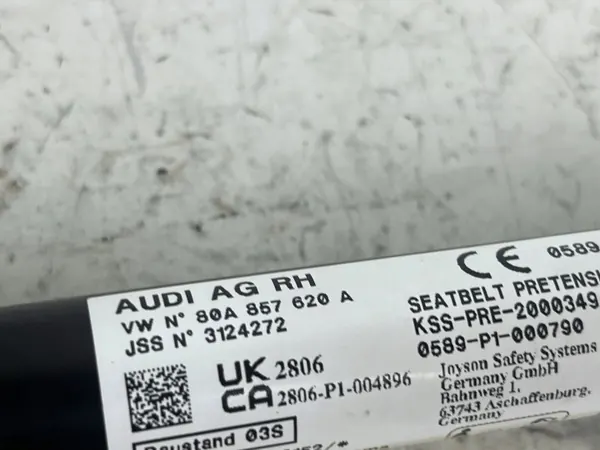 Generatorremspännare OEM 80A857620A Höger sida image 8
