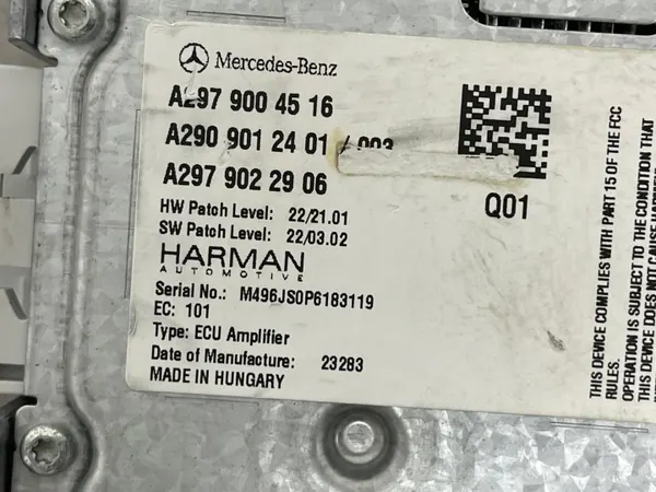 Burmester Audio-vahvistin OEM A2979004516 Mercedesille image 4