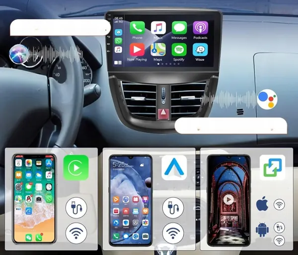 Rádio Android OEM 570639 para Peugeot 207 image 5