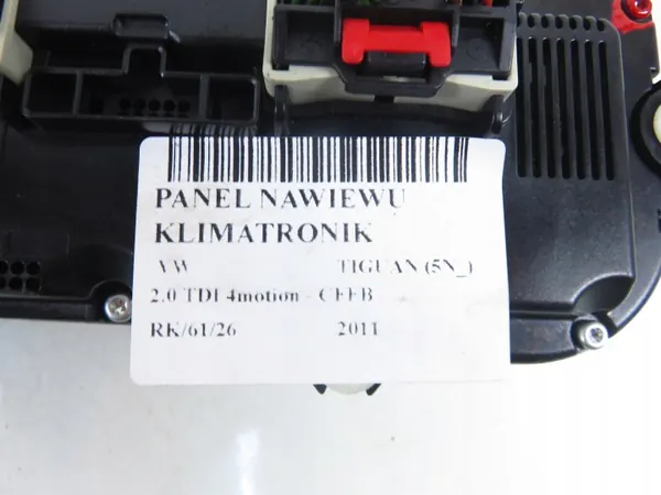 VW Tiguan ilmastointimoduuli OEM 5K0907044DT image 6