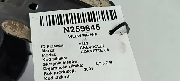 Pescoço de enchimento combustível OEM wlew para Chevrolet Corvette C5 image 5